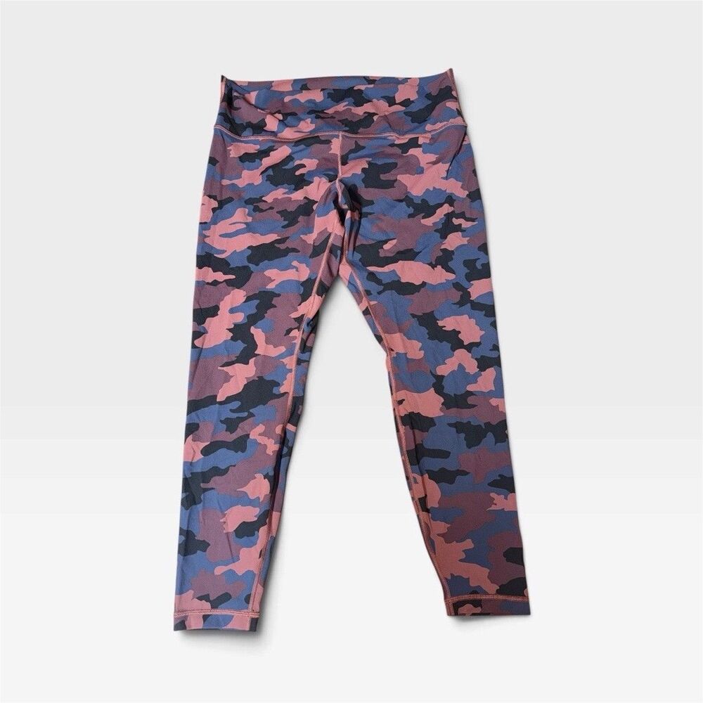 Lululemon Wunder Under High-Rise Tight 25 Camo Smoky Red Night Sea Size 18
